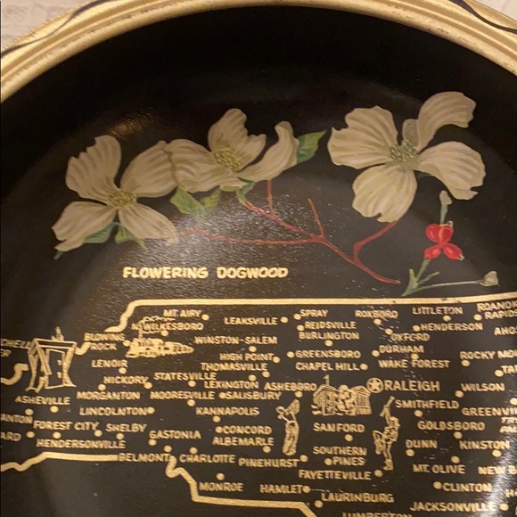 Vintage midcentury metal state bowl - Picture 2 of 5